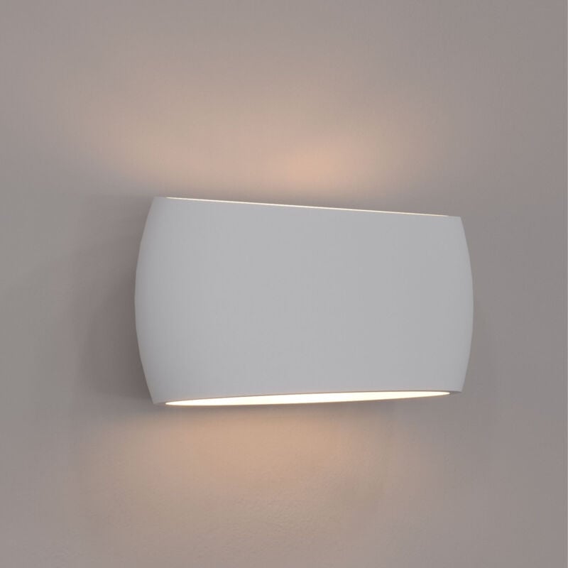 foto del prodotto barcelona led applique da parete in gesso duna up down 300 mm e27