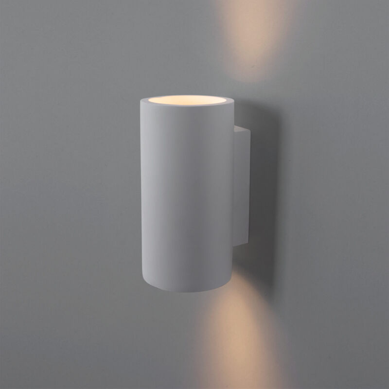 foto del prodotto barcelona led applique da parete in gesso trabis bidirezionale 2 x gu10