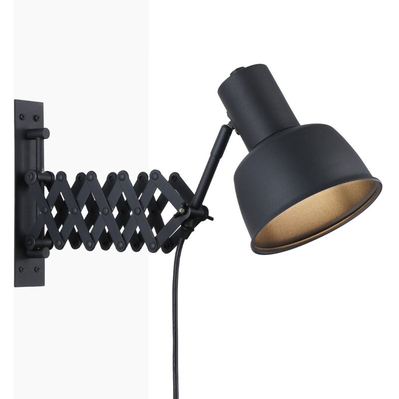 foto del prodotto barcelona led applique da parete industriale vintage con soffietto roma e27