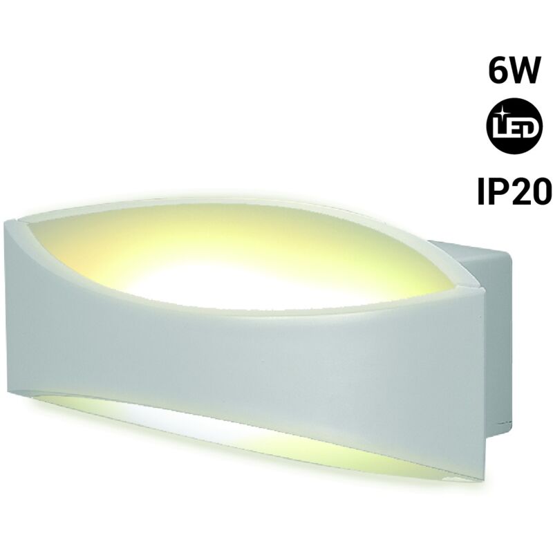 foto del prodotto barcelona led applique da parete led bidirezionale ip20 3000k 6w