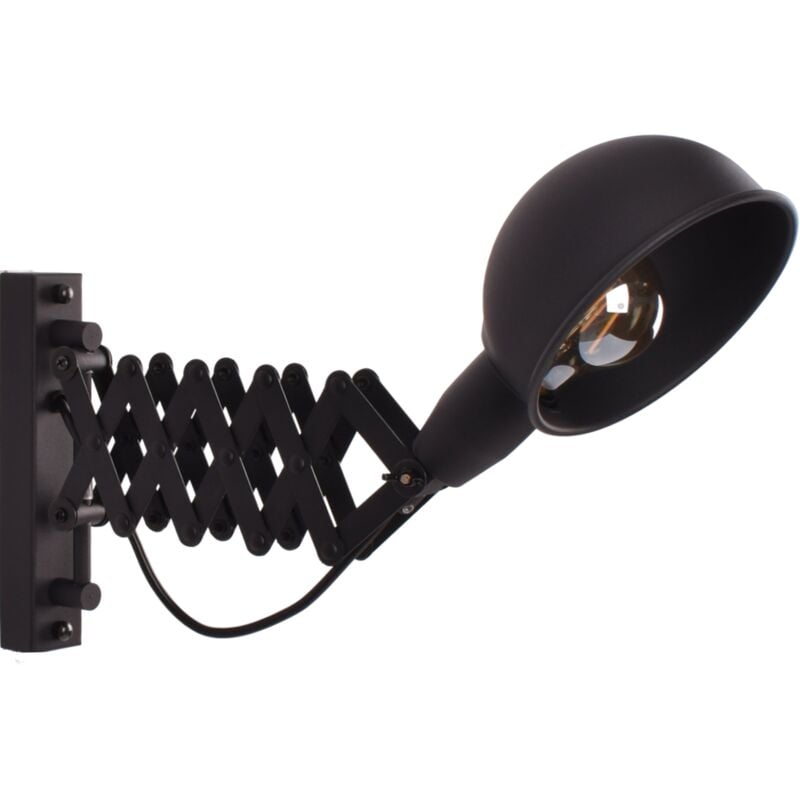 foto del prodotto barcelona led applique da parete vintage flack con soffietto e27