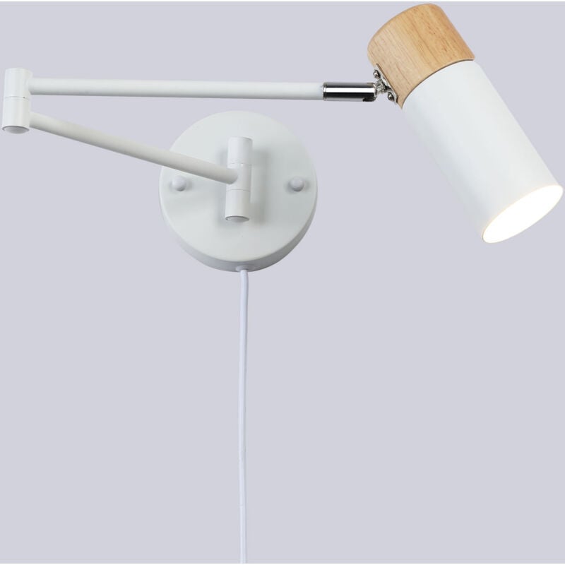 foto del prodotto barcelona led applique estensibile con cavo e spina logan 