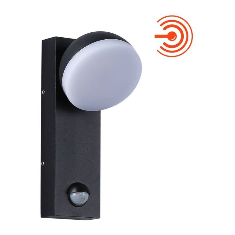 foto del prodotto barcelona led applique led da esterno atlas 10w ip54 con sensore pir