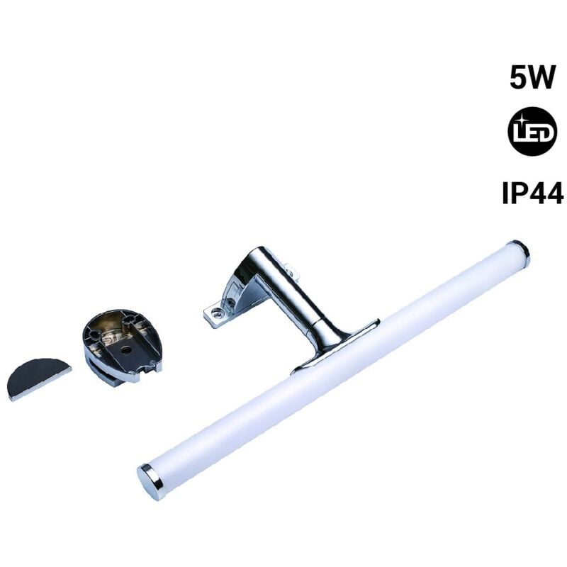 foto del prodotto barcelona led applique tubolare led per specchio da bagno 30cm 5w 3 bianco neutro