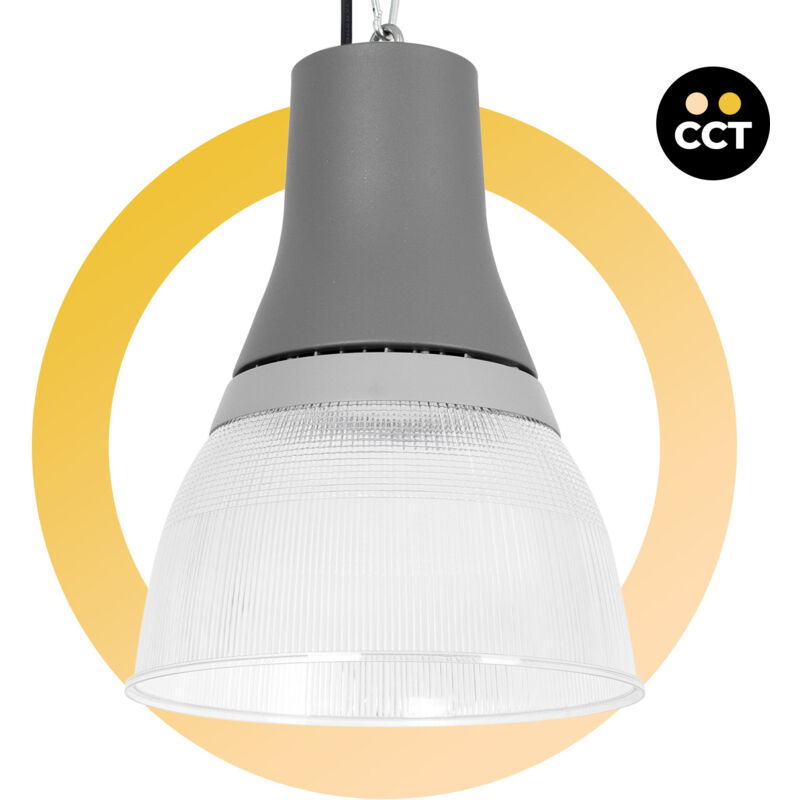 foto del prodotto barcelona led campana led commerciale cct 25w 40w 60w 80w diffusore