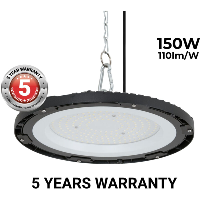foto del prodotto barcelona led campana led industriale 150w ip65 110lm w 5 anni di bianco freddo