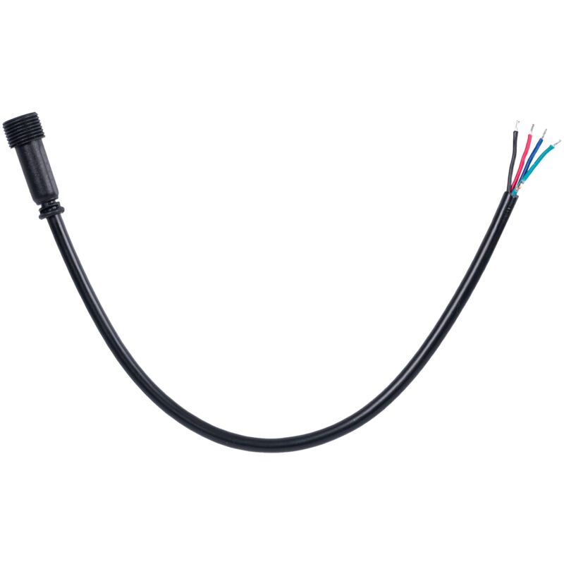 foto del prodotto barcelona led connettore stagno femmina per faretti rgb 4 poli 20 cm