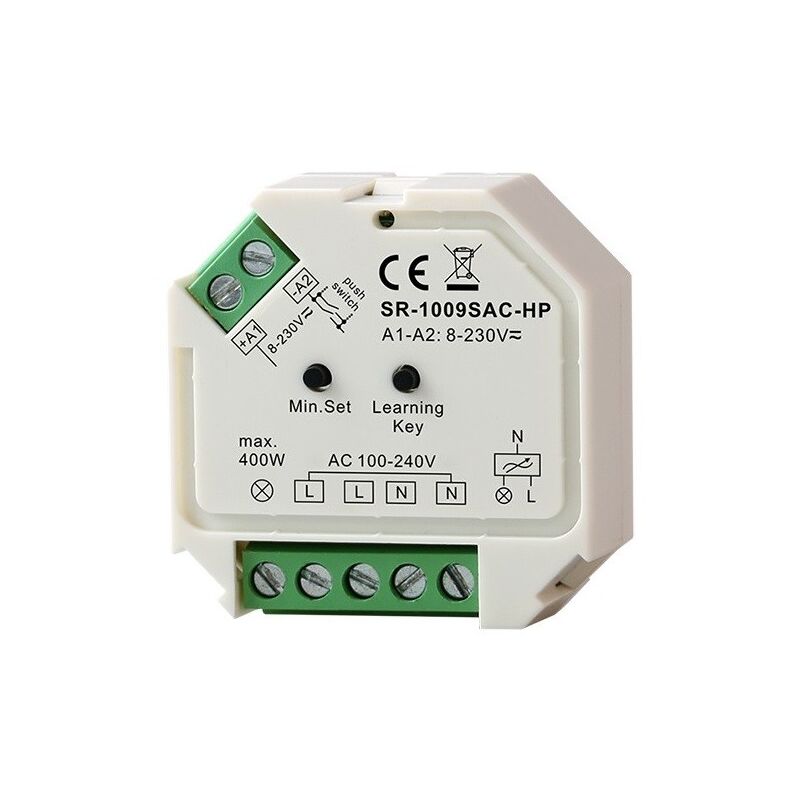 foto del prodotto barcelona led controllore mini rf push triac monocolore 400w max. 230v 1