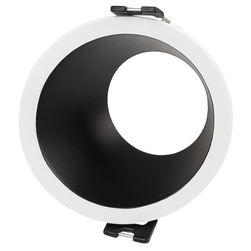 foto del prodotto barcelona led cornice rotonda asimmetrica per faretto da incasso basso ugr bianco neutro