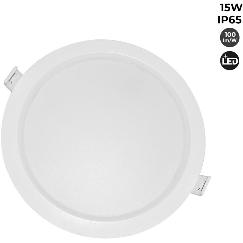 foto del prodotto barcelona led downlight led da incasso a tenuta stagna ip65 15w taglio bianco freddo