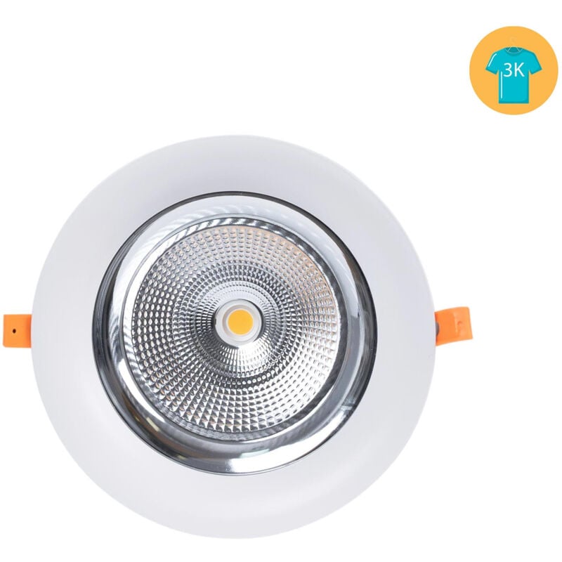 foto del prodotto barcelona led downlight led speciale per negozi di abbigliamento e retail 40w bianco caldo