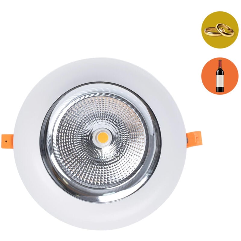 foto del prodotto barcelona led - downlight led speciale per negozi di oro e vino - 40w - driver