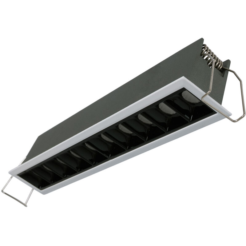 foto del prodotto barcelona led downlight lineare led da incasso 20w ugr18 cri90 chip osram bianco neutro