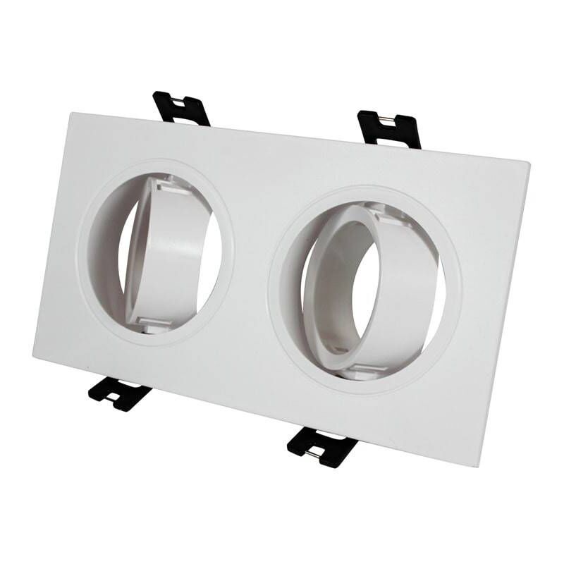 foto del prodotto barcelona led downlight orientabile da incasso kardan per 2 lampadine gu10,