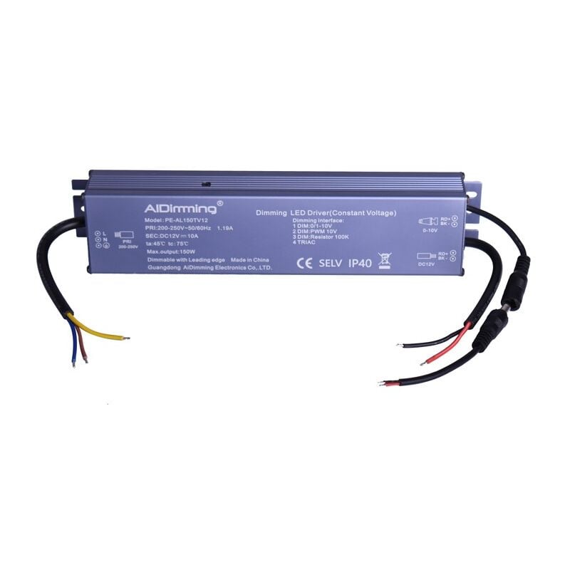foto del prodotto barcelona led driver a tensione costante dimmerabile a triac 150w cv 12v 10a