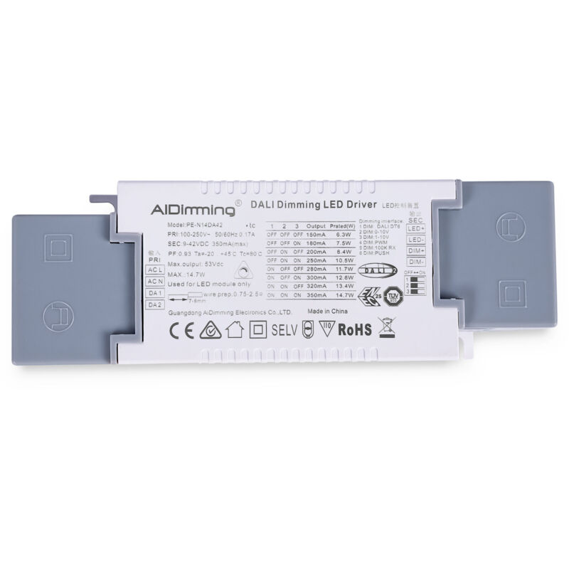 foto del prodotto barcelona led driver dimmerabile dali 1 0 10v push 9 42v dc 