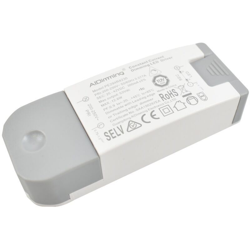foto del prodotto barcelona led driver triac dimmerabile a corrente costante 25 42v 12,6w 300ma