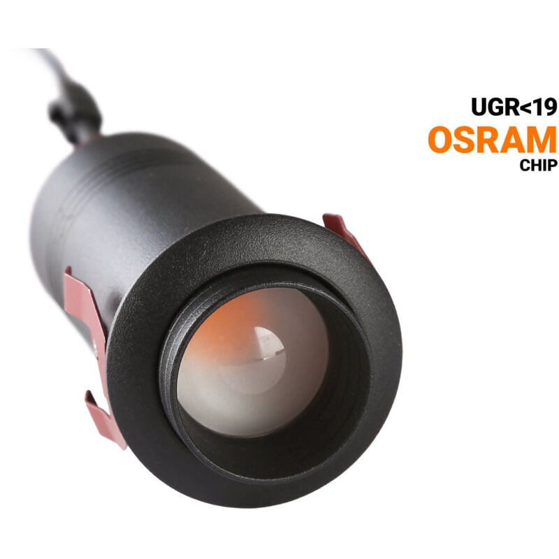 foto del prodotto barcelona led faretto da incasso a soffitto romi 7w zoom chip osram 