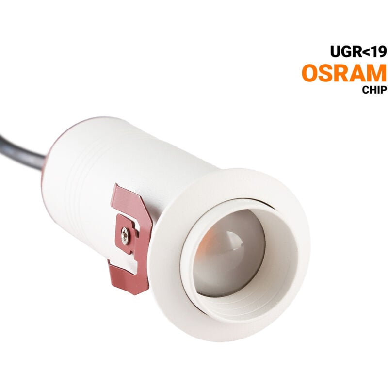foto del prodotto barcelona led faretto da incasso a soffitto romi 7w zoom chip osram 