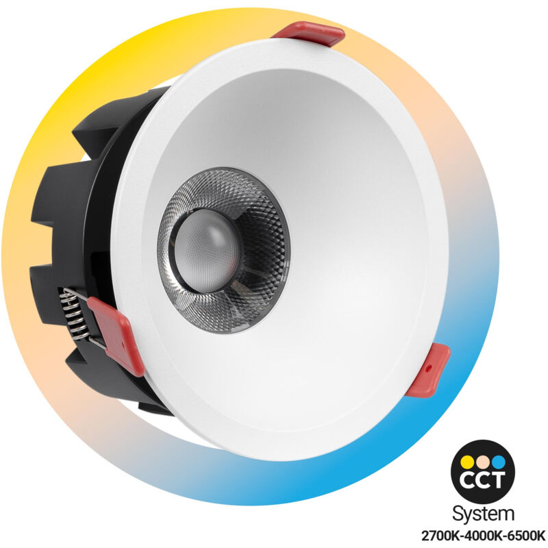 foto del prodotto barcelona led faretto da incasso led 20w cct chip osram taglio 110mm
