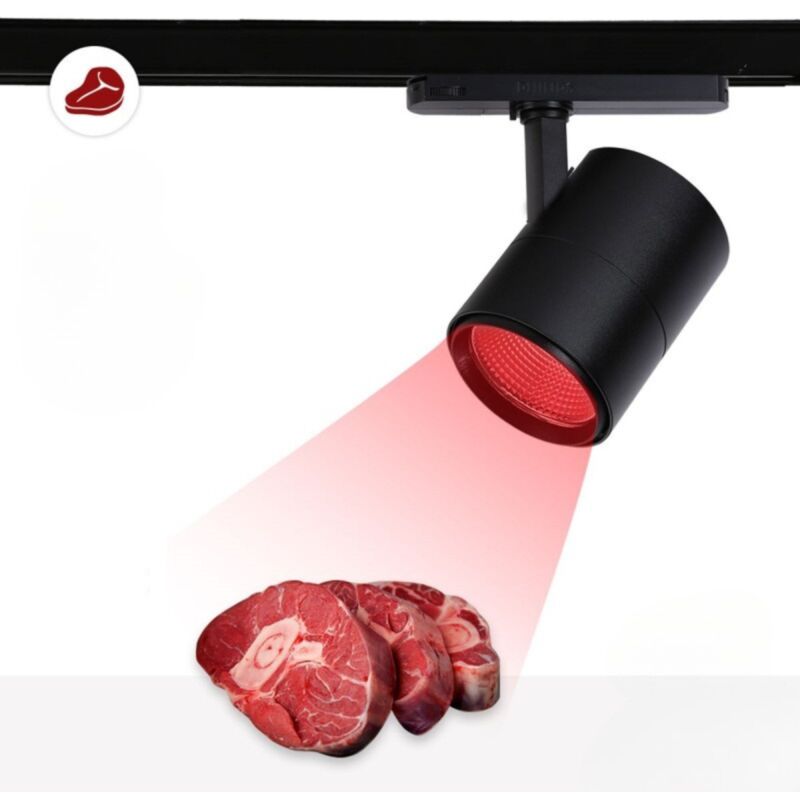 foto del prodotto barcelona led faretto led a binario trifase speciale per macellerie driver