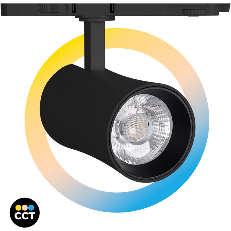 foto del prodotto barcelona led faretto led architettonico a binario trifase cct 20w cri 90