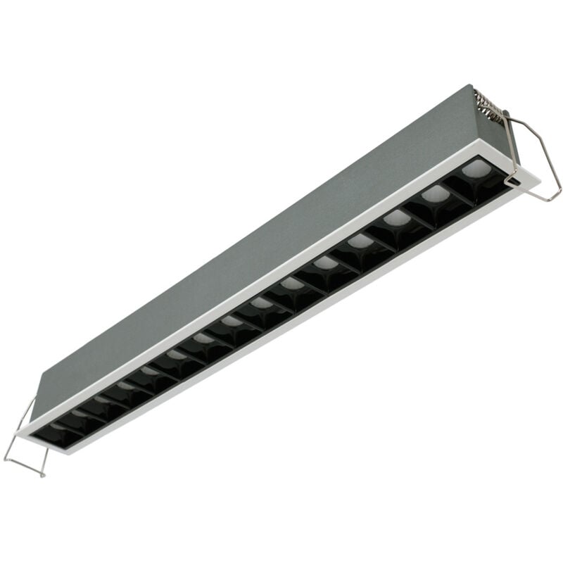 foto del prodotto barcelona led faretto lineare led da incasso 30w ugr18 cri90 chip osram 