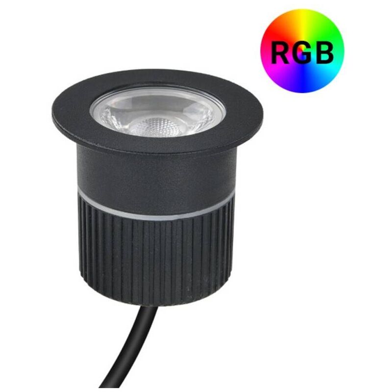 foto del prodotto barcelona led faretto rgb da incasso a pavimento per esterni 12v dc 9w 