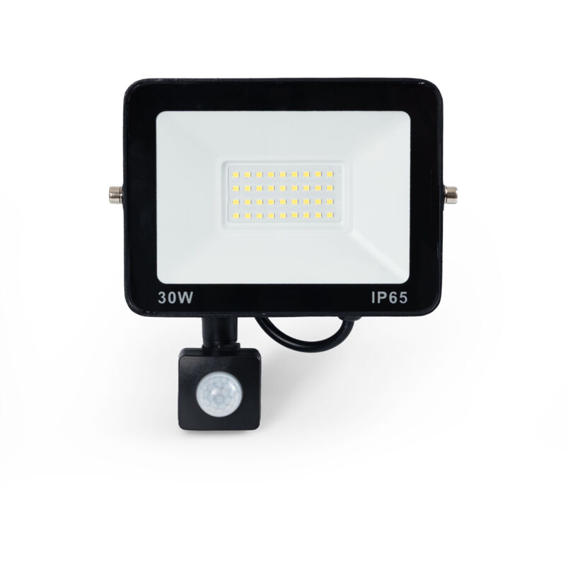 foto del prodotto barcelona led faro led esterno con sensore di movimento pir 30w ip65 bianco freddo