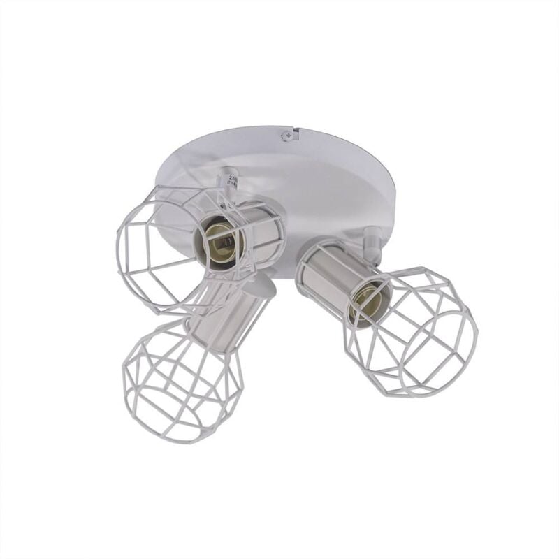 foto del prodotto barcelona led gabbia per lampada da soffitto orientabile azor 3 e14