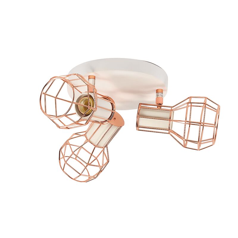 foto del prodotto barcelona led gabbia per lampada da soffitto orientabile azor 3 e14