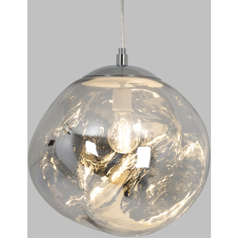 foto del prodotto barcelona led lampada a sospensione in cristallo design rainy 36cm