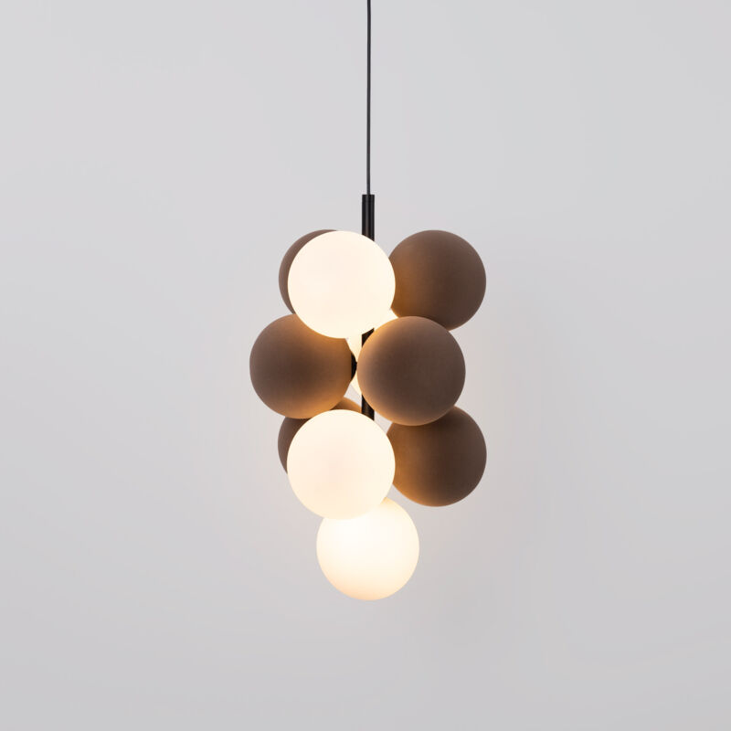 foto del prodotto barcelona led lampada acustica a sospensione verticale drac 4 sfere