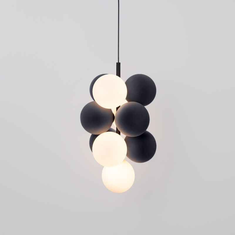 foto del prodotto barcelona led lampada acustica a sospensione verticale drac 4 sfere