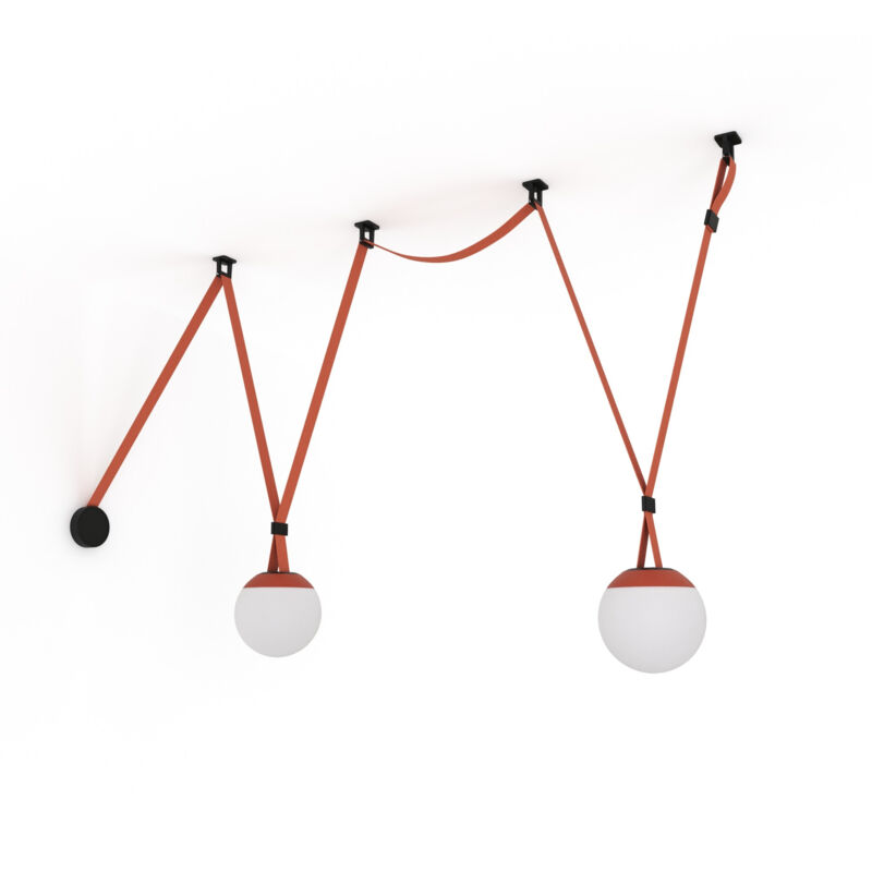 foto del prodotto barcelona led lampada configurabile axia 5 2 lampade a sfera 12w nastro