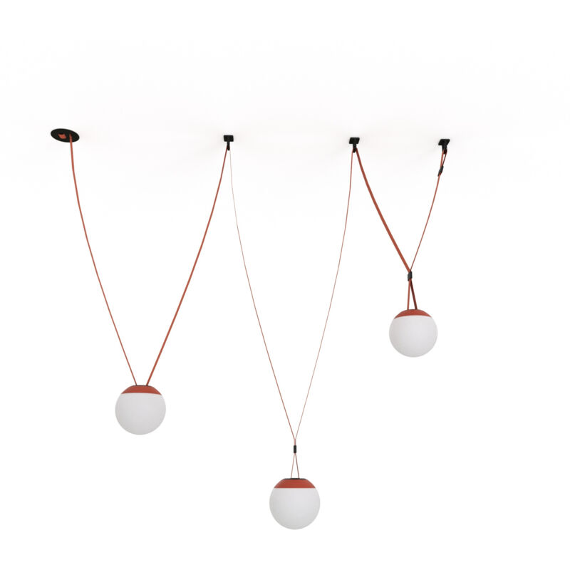 foto del prodotto barcelona led lampada configurabile axia 6 3 lampade a sfera 12w nastro
