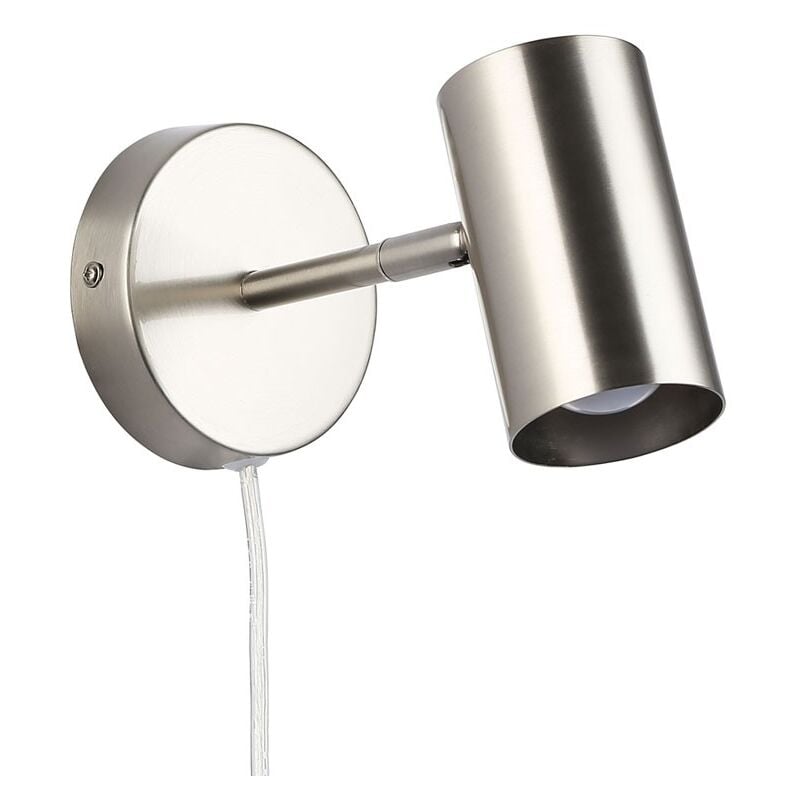 foto del prodotto barcelona led lampada da parete orientabile ben con cavo e spina e27