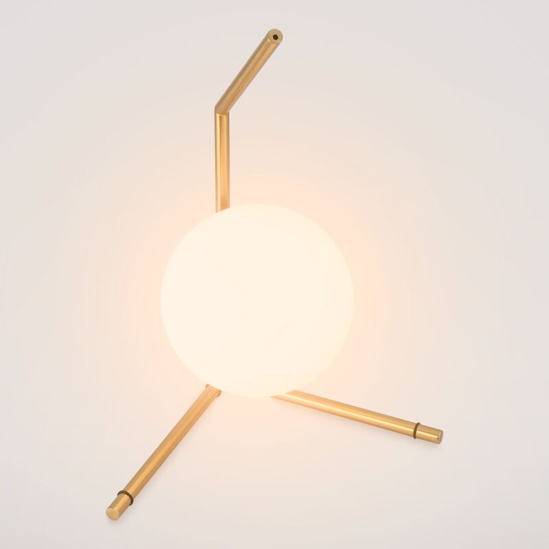 foto del prodotto barcelona led lampada da tavolo a sfera di cristallo octo e27 15cm