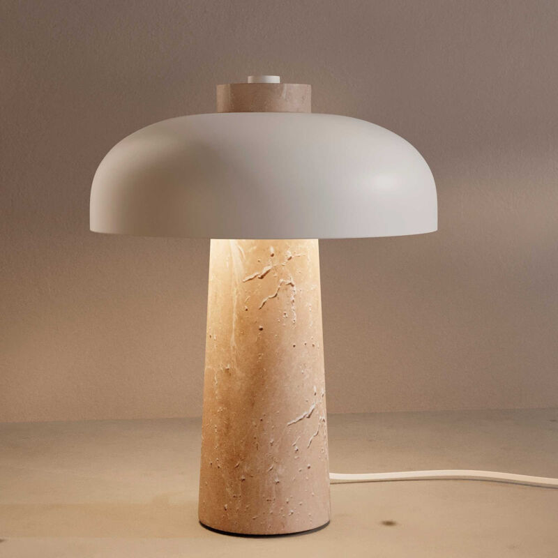 foto del prodotto barcelona led lampada da tavolo design cep base in marmo 2 x g9