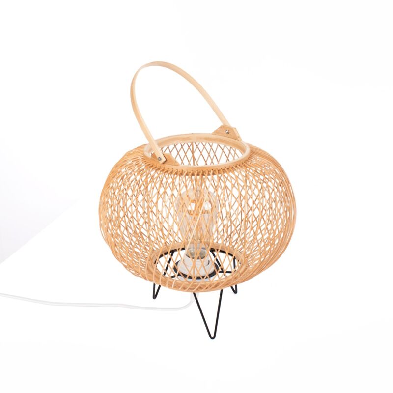 foto del prodotto barcelona led lampada da tavolo in bamb sendai e27