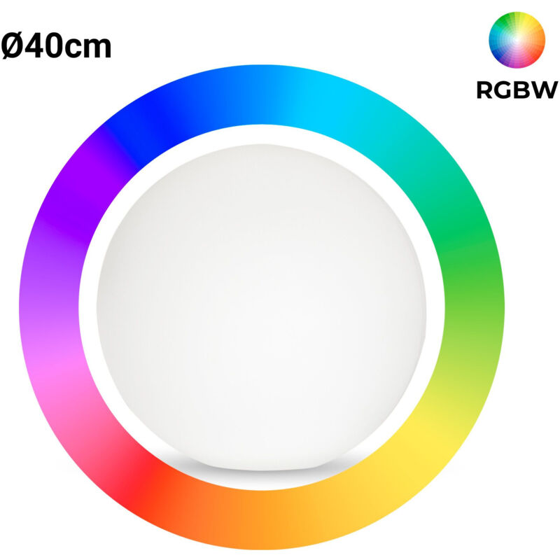 foto del prodotto barcelona led lampada da tavolo o da terra sfera esterna rgbw 2w 40cm 