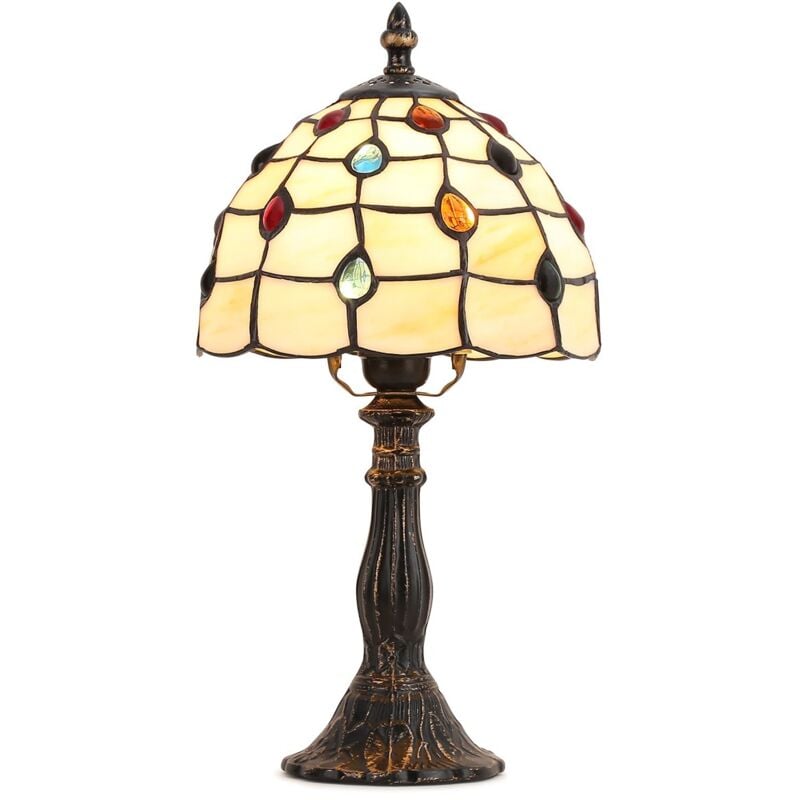 foto del prodotto barcelona led lampada da tavolo rafa ispirazione tiffany 20 cm