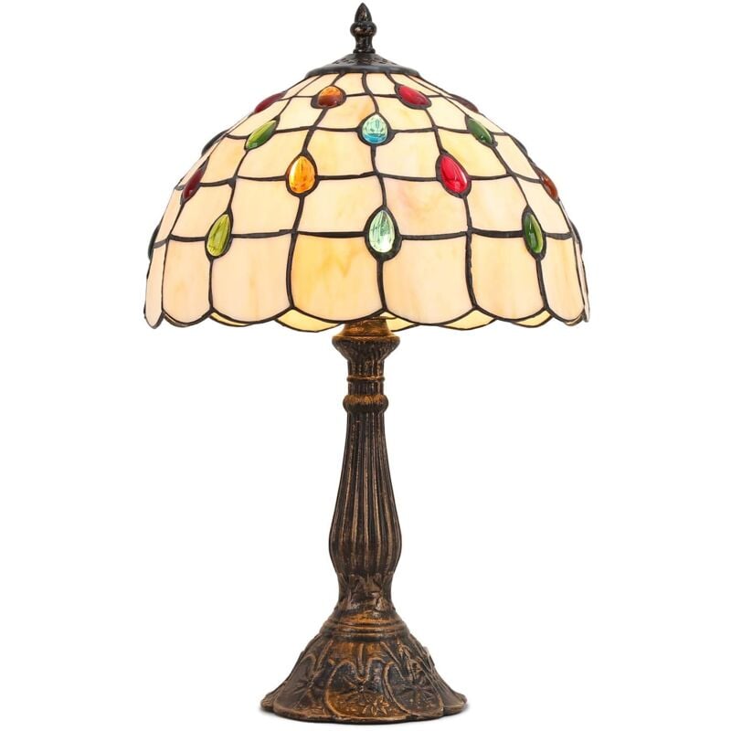 foto del prodotto barcelona led lampada da tavolo rafa ispirazione tiffany 30 cm