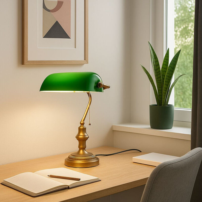 foto del prodotto barcelona led lampada da tavolo vintage banquero e27