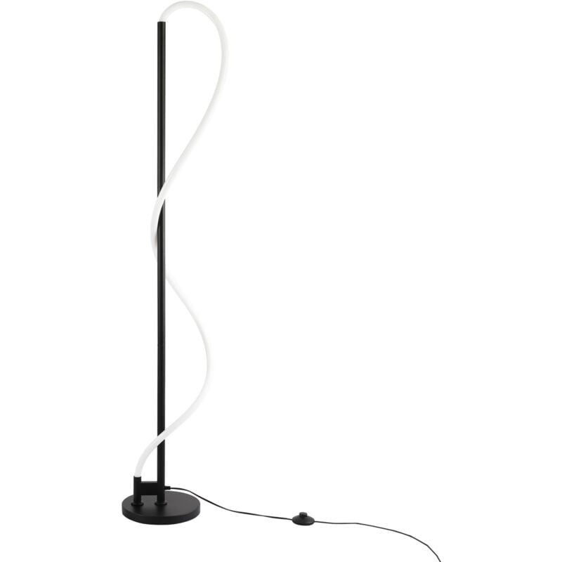 foto del prodotto barcelona led lampada da terra moderna neon ondulato corda 360 
