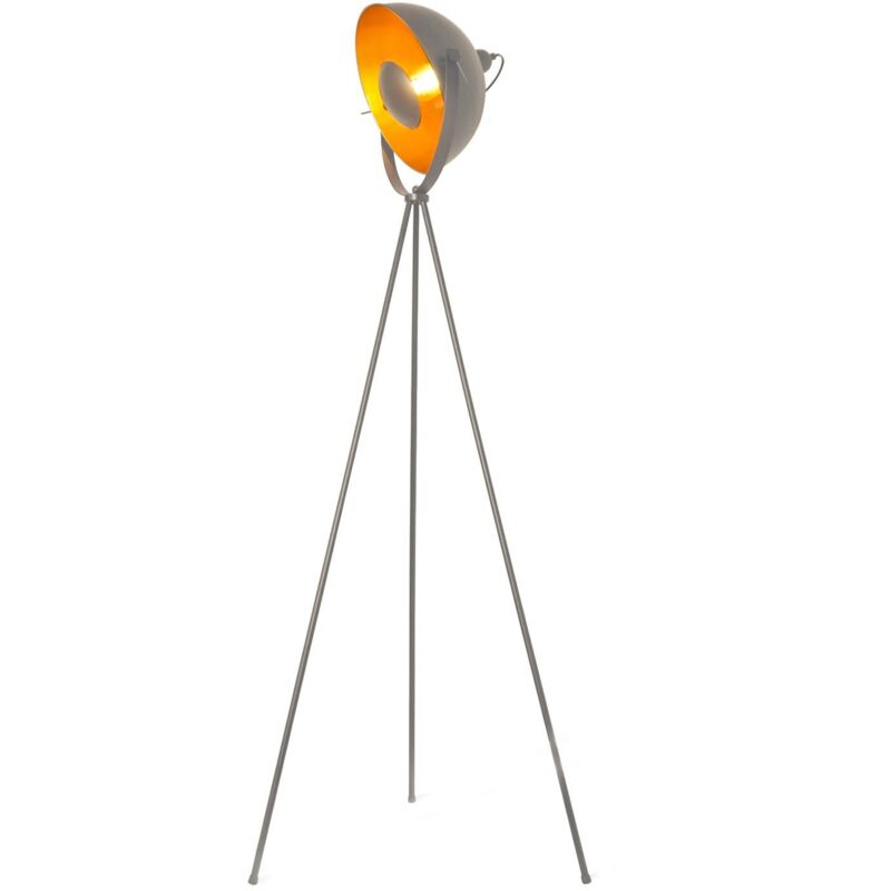 foto del prodotto barcelona led lampada da terra vintage con treppiede galilen e27