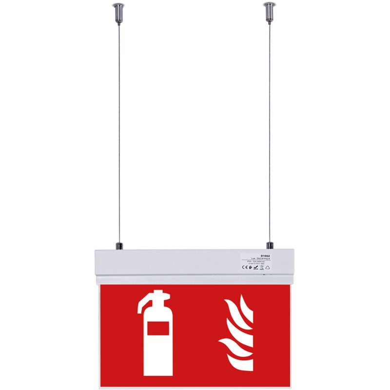 foto del prodotto barcelona led lampada di emergenza permanente con pittogramma estintore 