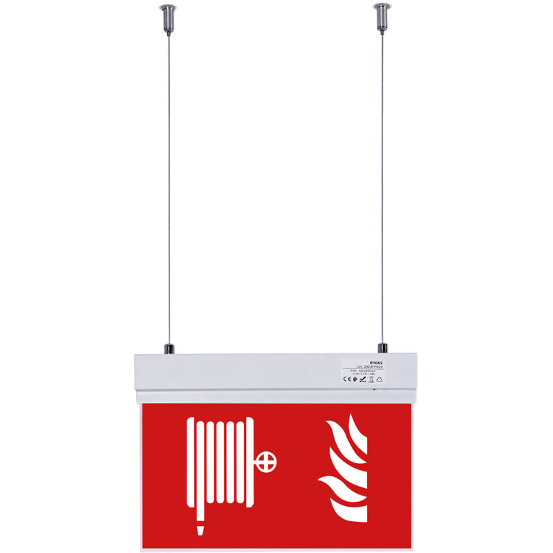 foto del prodotto barcelona led lampada di emergenza permanente con pittogramma idrante 