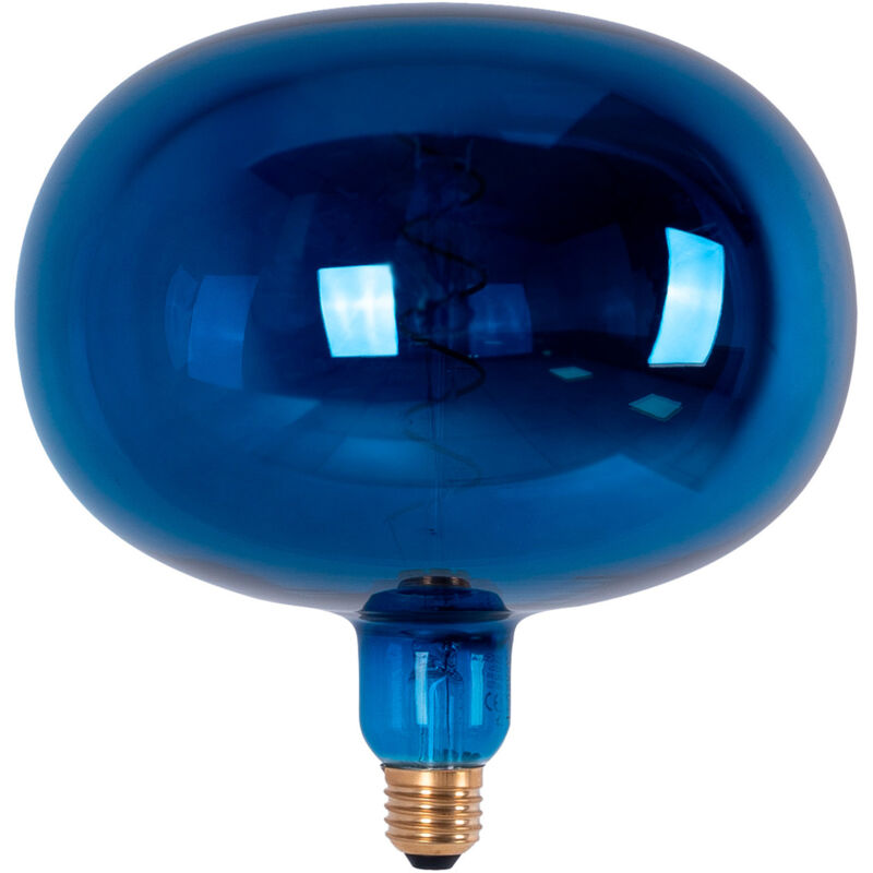 foto del prodotto barcelona led lampadina decorativa a filamento led decor blu e27 r220 