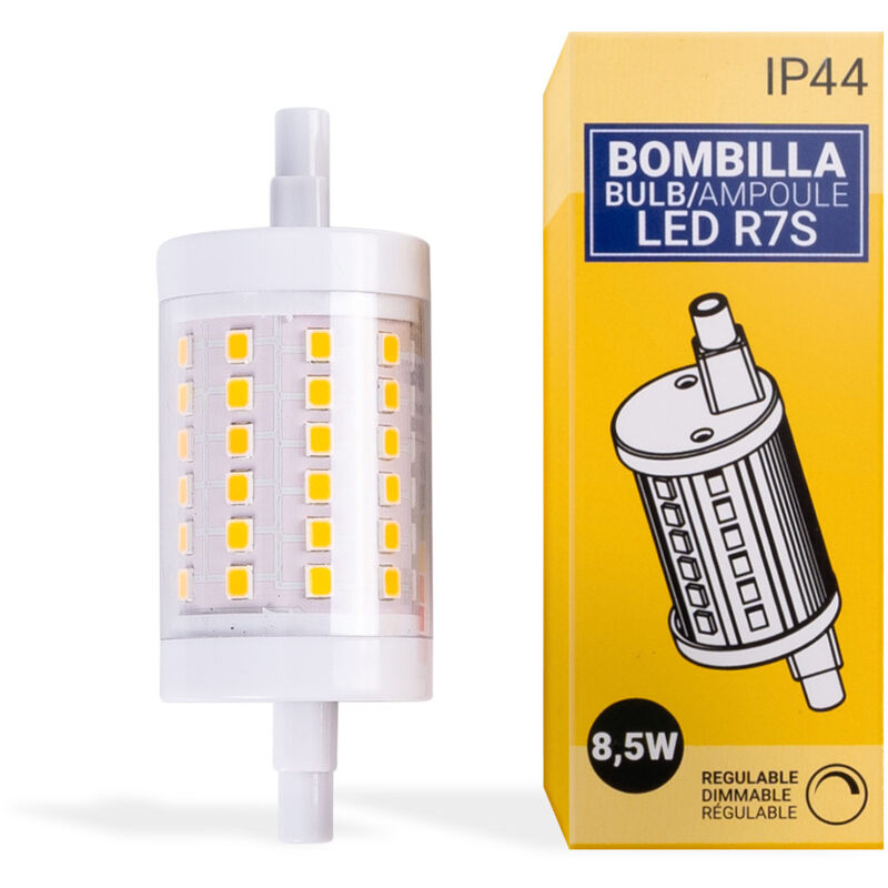 foto del prodotto barcelona led lampadina led r7s 78mm dimmerabile 1100lm 8,5w bianco caldo